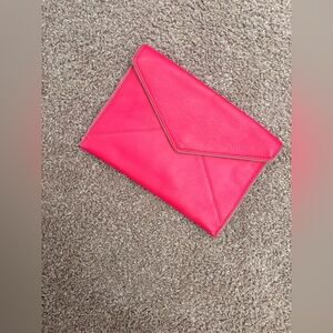 Rebecca Minkoff Vibrant Pink Envelope Clutch